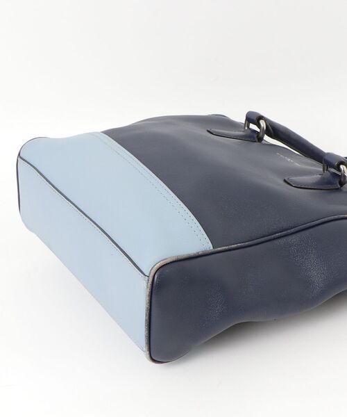 【極美品】　COACH ハンドバッグ　レザー　2way ネイビー COACH コーチ レザー 2WAY ハンドバッグ ショルダーバッグ ネイビー