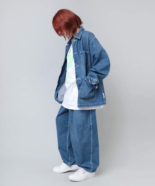 「RNA」 デニムジャケット MEDIUM ライトインディゴブルー レディースの画像