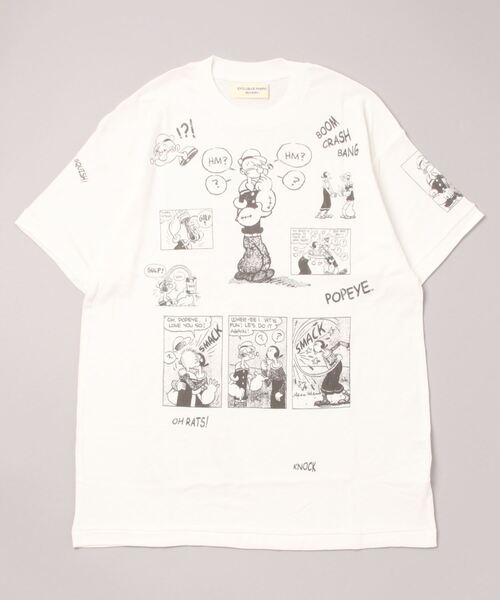「BEAMS BOY」 Tシャツワンピース「popeyeコラボ」 ONE SIZE ベージュ レディースの画像