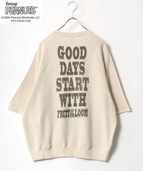 「PEANUTS」 スウェットカットソー S イエロー レディース_画像8