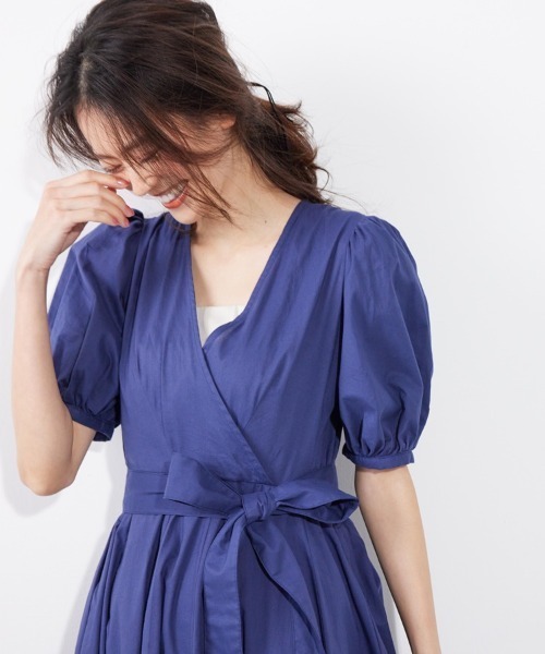 「M.deux」 半袖ワンピース MEDIUM ベージュ レディース_画像2