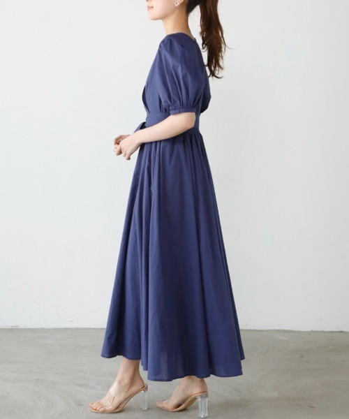 「M.deux」 半袖ワンピース MEDIUM ベージュ レディース_画像4