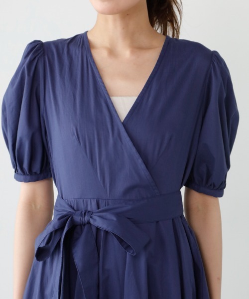 「M.deux」 半袖ワンピース MEDIUM ベージュ レディース_画像6