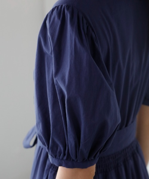 「M.deux」 半袖ワンピース MEDIUM ベージュ レディース_画像8