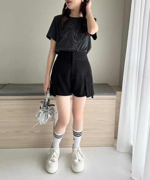 one after another NICE CLAUP tシャツ 半袖 イニシャルビッグロゴ刺繍