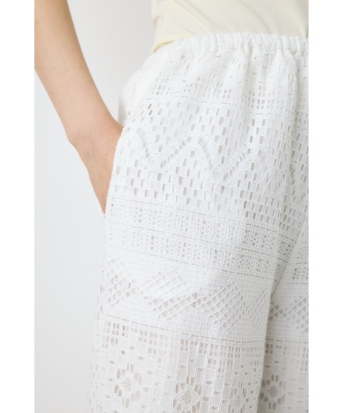 ワイドパンツ スラックス パンツ 「身長/骨格別着用画像あり」レースワイドパンツ レディース | AZUL BY MOUSSY | 10
