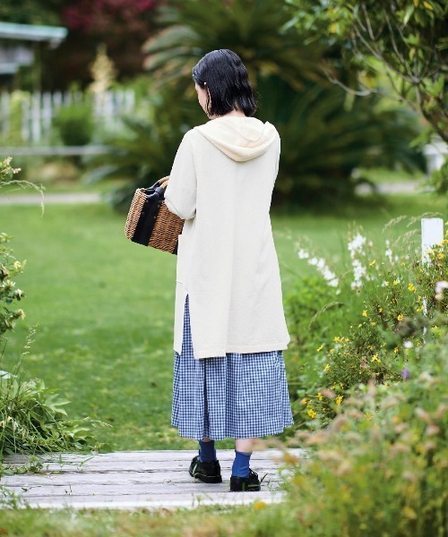 「Sunny clouds」 長袖ワンピース L ブルー レディース_画像3