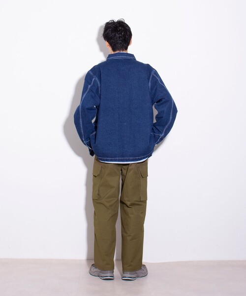 「GLOSTER」 デニムジャケット X-LARGE インディゴブルー メンズ_画像3