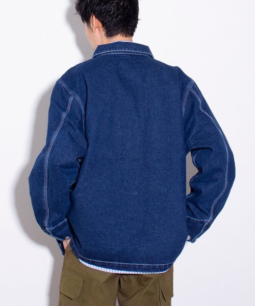 「GLOSTER」 デニムジャケット X-LARGE インディゴブルー メンズ_画像6