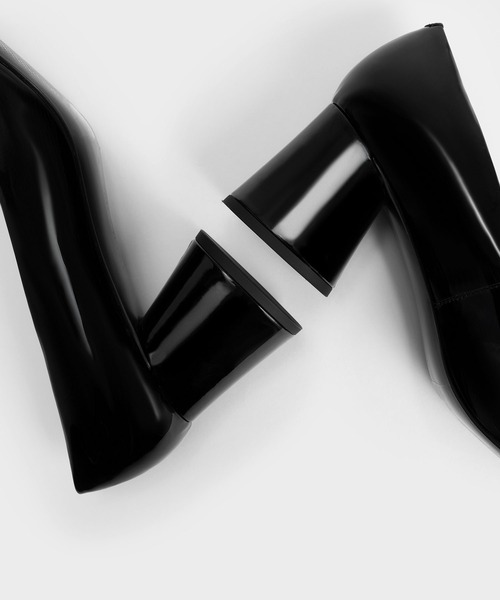 「CHARLES & KEITH」 パンプス 25cm ブラック レディース_画像5
