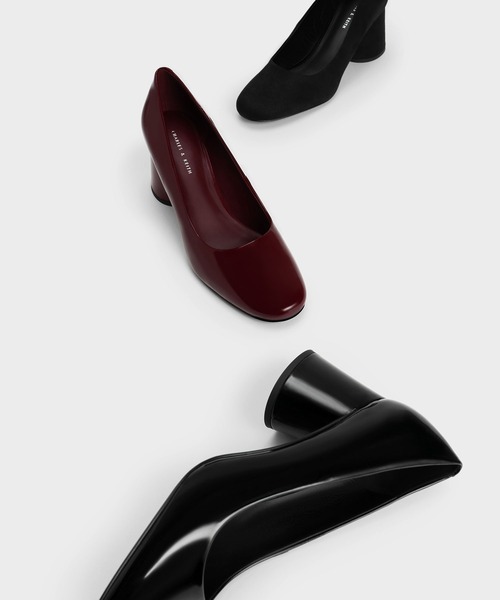 「CHARLES & KEITH」 パンプス 25cm ブラック レディース_画像8