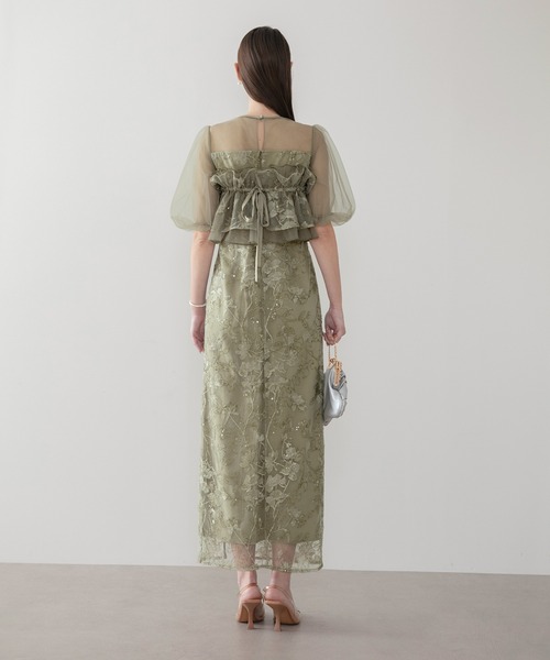 「Leja」 半袖ワンピース SMALL グリーン レディース_画像5