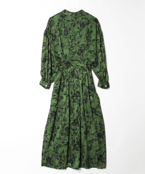 「Demi-Luxe BEAMS」 長袖ワンピース SMALL グリーン レディース_画像2