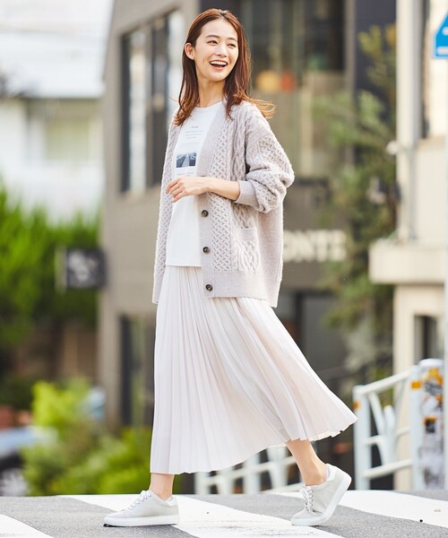 J.PRESS LADIES - J.PRESS LADIES アランパターンボニー カーディガン ¥26,400 J.PRESS（J.プレス） カーディガン 【洗える】アランパターンボニー
