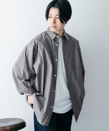 シャツ ブラウス オーバーサイズストライプシャツ ZOZOTOWN ...
