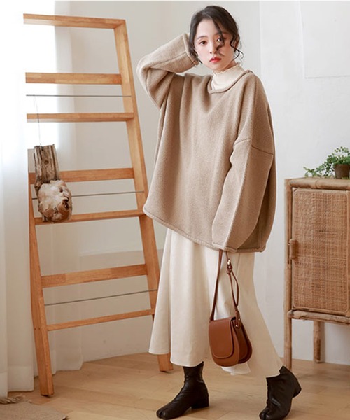 Isn't She？（イズントシー） ニット セーター ボートネックオーバー