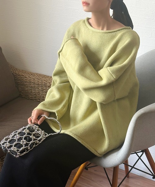 最終セール SHISHIKUI シシクイ ボートネック ニット 最終セール SHISHIKUI シシクイ ボートネック ニット