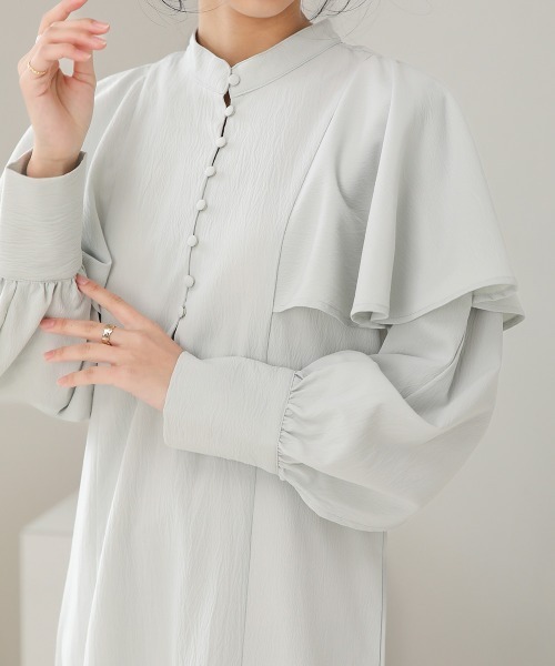 BAB ワンピース ケープ袖スリットワンピース : ZOZOTOWN Yahoo