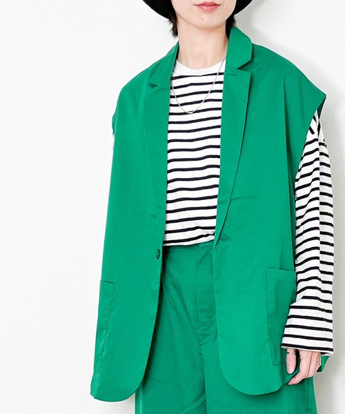 値下げPRIDE ジレ 黒 Anytime Songs（エニータイムソングス） ベスト