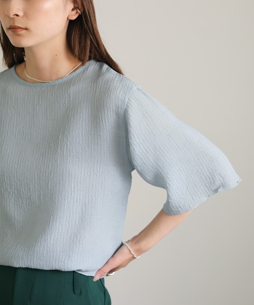 ブラウス シャツ 楊柳シフォンブラウス レディース select MOCA ブラウス シャツ 楊柳シフォンブラウス レディース