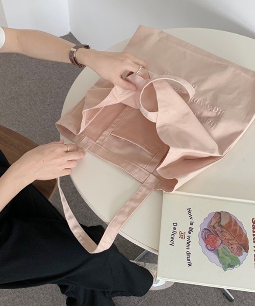 ALMO トートバッグ Bebe ロゴ刺繍トートBAG(BEY) レディース