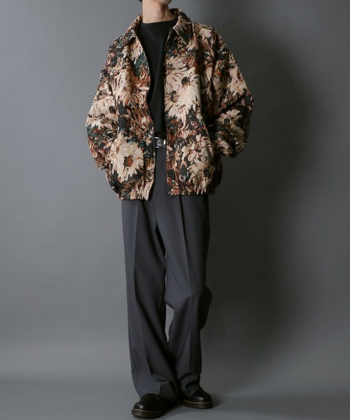 ブルゾン タペストリー 総柄 ゴブラン ライオン Universal Style Wear