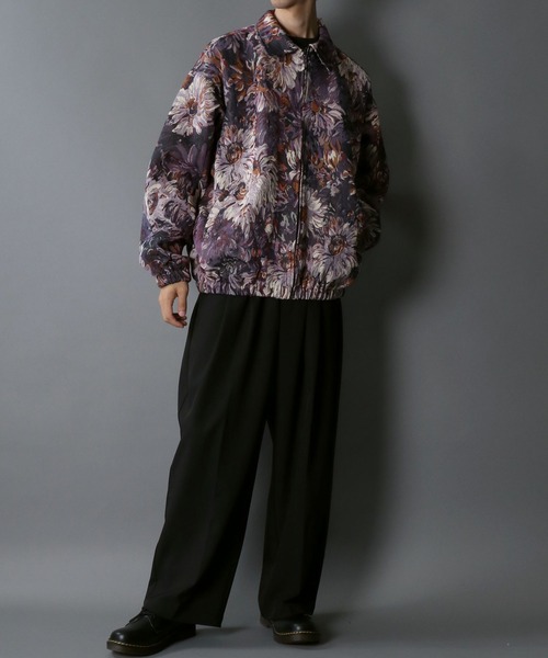 ブルゾン タペストリー 総柄 ゴブラン ライオン Universal Style Wear