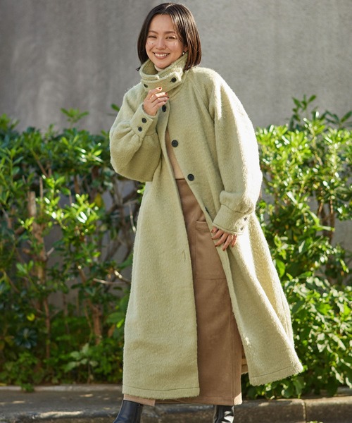ITEMS URBANRESEARCH コート アウター シャギースタンドカラー