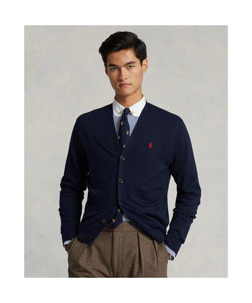 POLO RALPH LAUREN コットン Vネック カーディガン POLO RALPH LAUREN カーディガン コットン Vネック メンズ