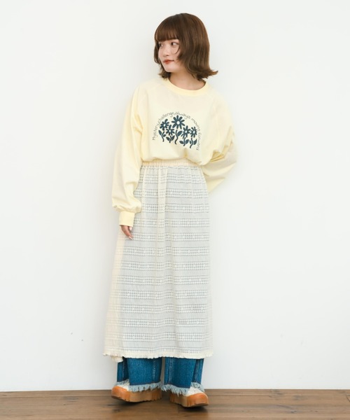 tシャツ 「eLur」グラフィックロンT レディース メンズ eLur tシャツ 「eLur」グラフィックロンT レディース メンズ