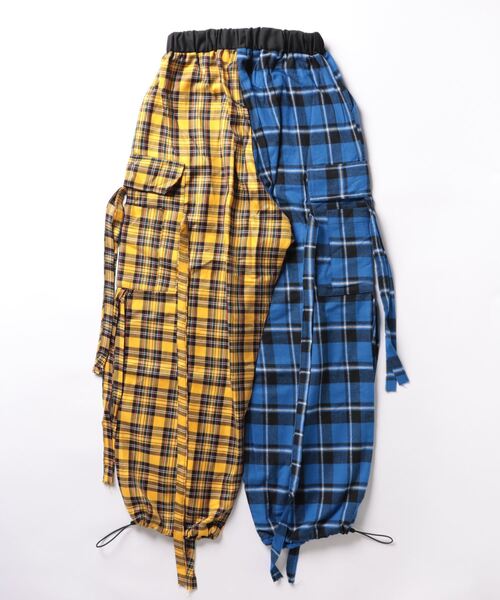 テクノパンツ　カーゴパンツ セール】ドレープコードワイドカーゴパンツ / テクノパンツ