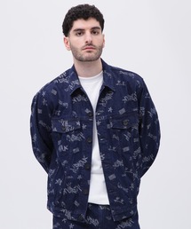 デニムジャケット gジャン TAGGING JACQUARD DENIM JACKET / タギング ジャガード デニムジャケット / AVIREX｜ZOZOTOWN Yahoo!店