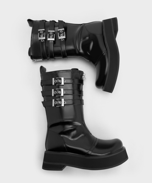 CHARLES ＆ KEITH（チャールズ&キース） ブーツ Nikki ニッキ トリプル
