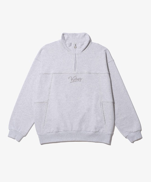 トレーナー スウェット PIPING HALF ZIP SWEAT PULLOVER メンズ 