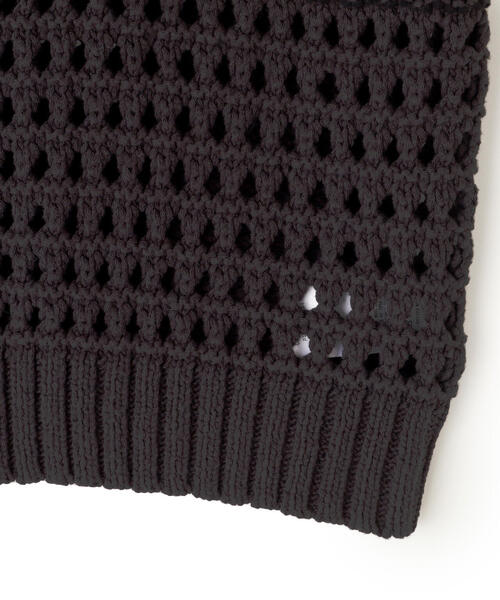 ブラウス シャツ VOLTAGE CONTROL FILTER/ヴォルテージコントロールフィルター/MESH BORDER TIGHT KNIT PO VOLTAGE CONTROL FILTER ブラウス シャツ FILTER/ヴォルテージ