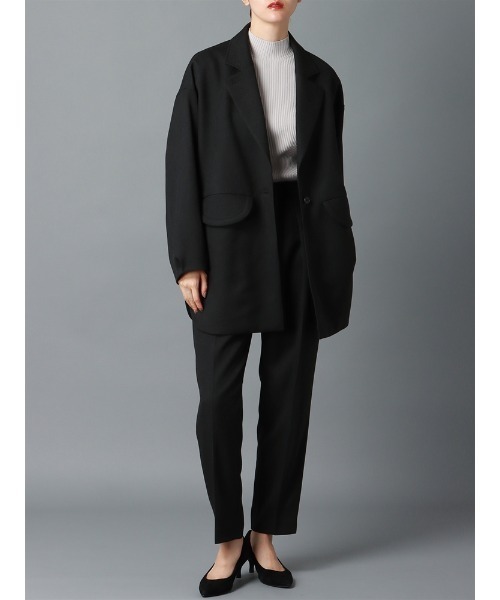 ジャケット テーラードジャケット ウールライクストレッチジャケット　ブラック JOURNAL STANDARD（ジャーナルスタンダード）の「《追加2》ウール