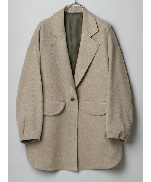 mizuiroind 24AW ウールワイドテーラードジャケット　ジャコット CIS.（シス） ジャケット テーラードジャケット ジャコット