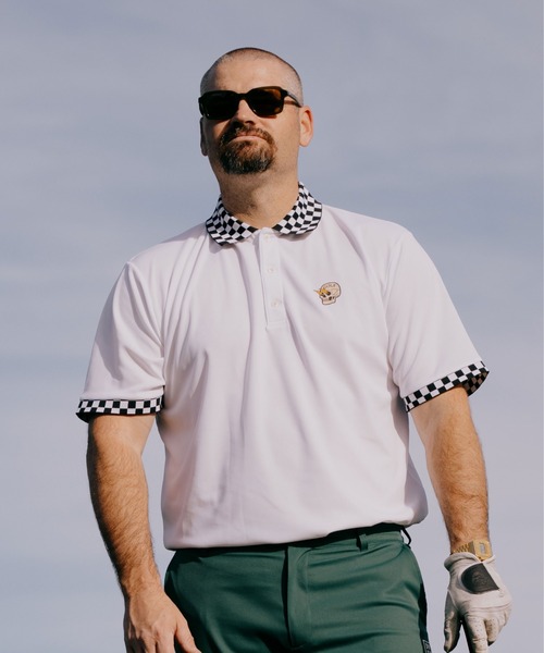 DEVEREUX GOLF ポロシャツ ショッカースカルチェッカー Polo