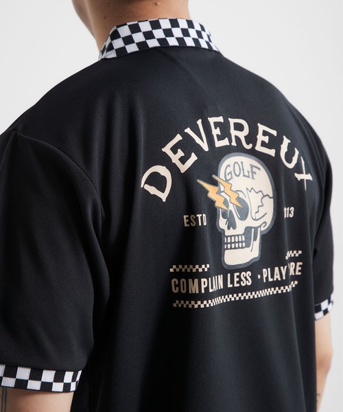 DEVEREUX GOLF ポロシャツ ショッカースカルチェッカー Polo