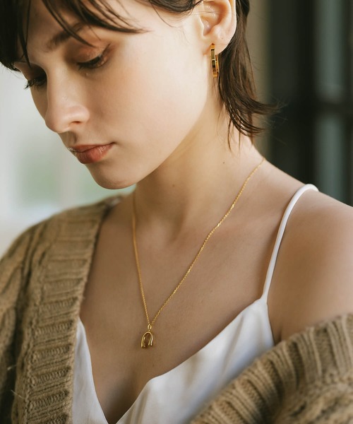 ホースシューネックレス 18Kgold plating シルバー925 ネックレス ゴールド レディース シルバー925 ホースシュー 「pedol-nk