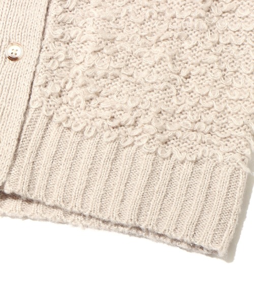 「UGG」 ニットカーディガン L カーキ レディース_画像9