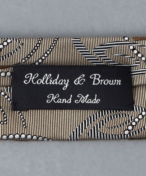 ネクタイ 「HOLLIDAY＆BROWN」オーバル 【ジョウロ】 ネクタイ