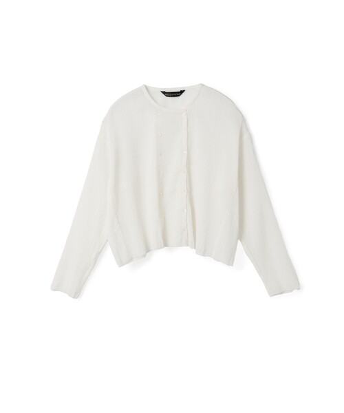 ブラウス シャツ mizuiro ind コットンクレープショートシャツ レディース mizuiroind ブラウス シャツ mizuiro ind コットンクレープ