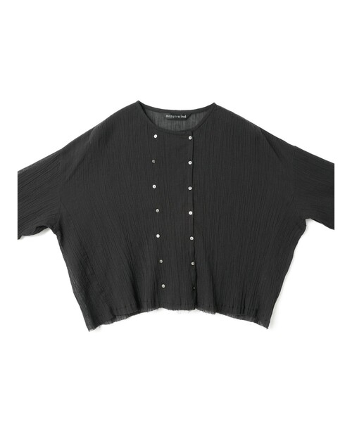 mizuiroind ブラウス シャツ mizuiro ind コットンクレープ