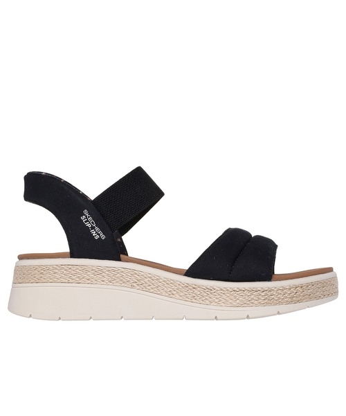 SKECHERS BOBS SUN RAY ブラック 8 25cm 箱付き SKECHERS サンダル BOBS SUN RAY / スケッチャーズ ボブス