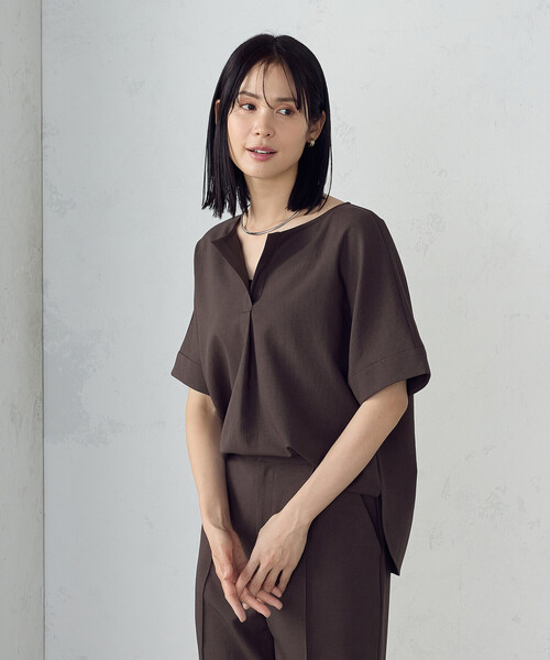 COMME CA ISM / コムサイズム 【ＵＶカット・吸汗速乾・接触冷感】kireri　ストレッチドライツイル　ジレ COMME CA ISM｜【UVカット・吸汗速乾・接触冷感】kireri