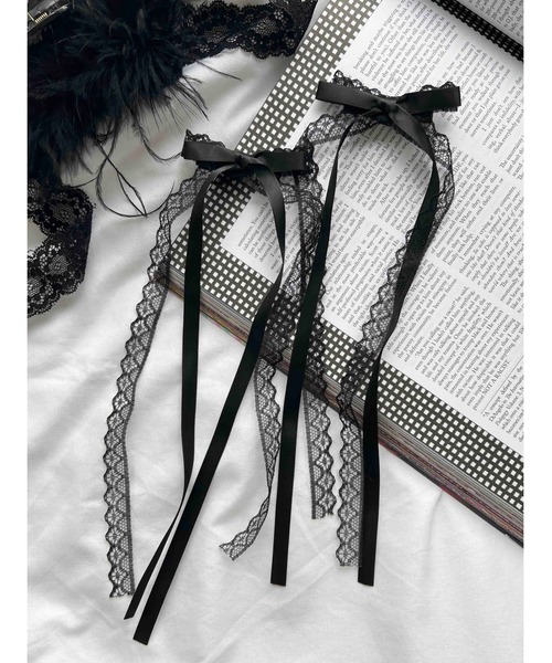 ヘアピン 「PHILLY」レイヤードリボンロングピン : ZOZOTOWN Yahoo!店