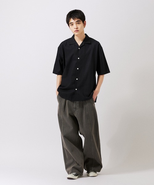 JOURNAL STANDARD シャツ 「ZOZO限定」綿麻 ショートスリーブ