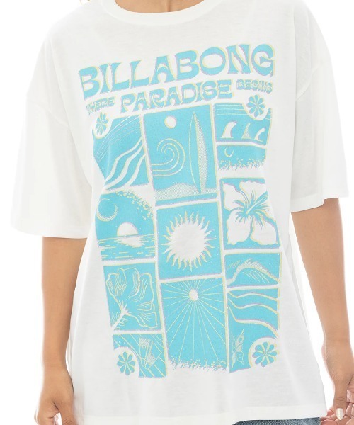 BILLABONG ラッシュガード レディース COTTON LIKE RASH GRAPHIC