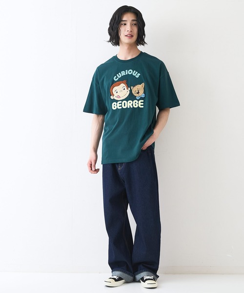 LB/S tシャツ 「CURIOUS GEORGE/おさるのジョージ」オリジナルデザイン